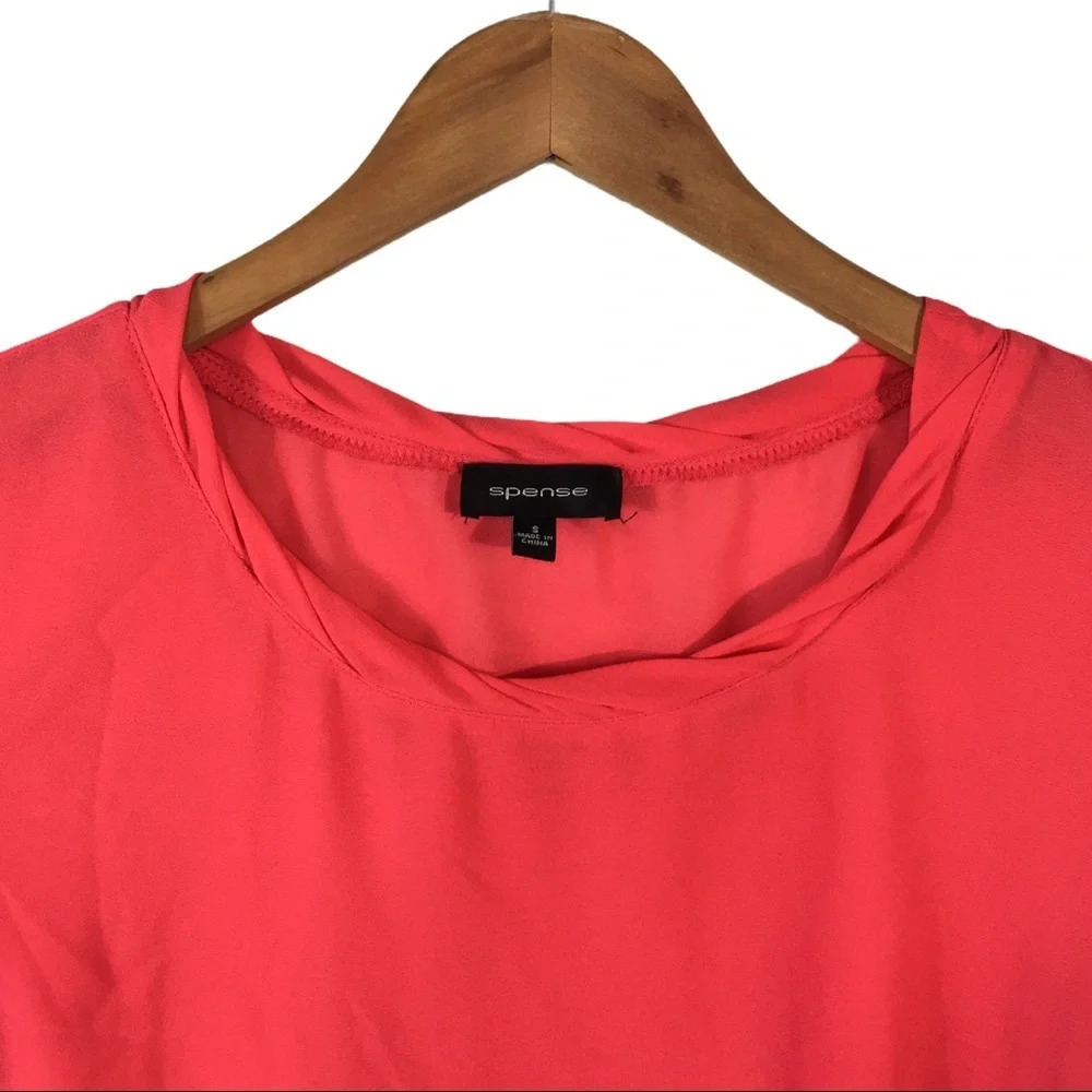 WS612 Spense Sheer Sleeveless Blouse Top S - Picture 3 of 3